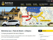 Tablet Screenshot of bayeux-taxis.com